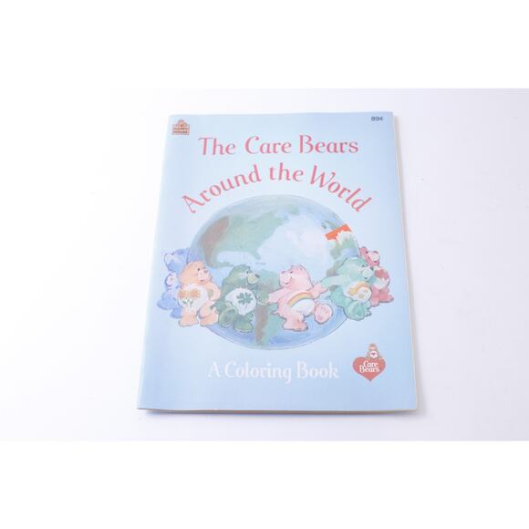 The Care Bears, Around, The World, 1984ring Book, Vintage, CRISP, Children's Act - Picture 1 of 5